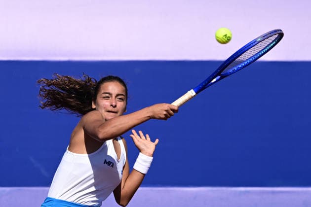 WTA, Tennis Damen 125 Tournaments ANTALYA, TURKIYE - FEBRUARY 24: Turkiye’s Ada Kumru competes during the opening week matches of the Women’s Tennis Association (WTA) 125 tournament series, organized in cooperation with the Women’s Tennis Association, the Turkish Tennis Federation and Megasaray Tennis Academy, at the Megasaray Tennis Academy in Antalya, Turkiye, on February 24, 2026. Orhan Cicek Anadolu Antalya Turkey. Editorial use only. Please get in touch for any other usage.  Copyright: x2026xAnadoluxOrhanxCicekx