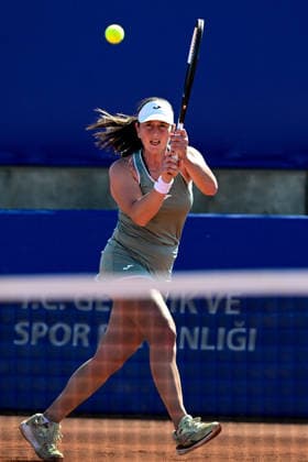 WTA, Tennis Damen 125 Tournaments ANTALYA, TURKIYE - FEBRUARY 24: Italy’s Nuria Brancaccio competes during the opening week matches of the Women’s Tennis Association (WTA) 125 tournament series, organized in cooperation with the Women’s Tennis Association, the Turkish Tennis Federation and Megasaray Tennis Academy, at the Megasaray Tennis Academy in Antalya, Turkiye, on February 24, 2026. Orhan Cicek Anadolu Antalya Turkey. Editorial use only. Please get in touch for any other usage.  Copyright: x2026xAnadoluxOrhanxCicekx