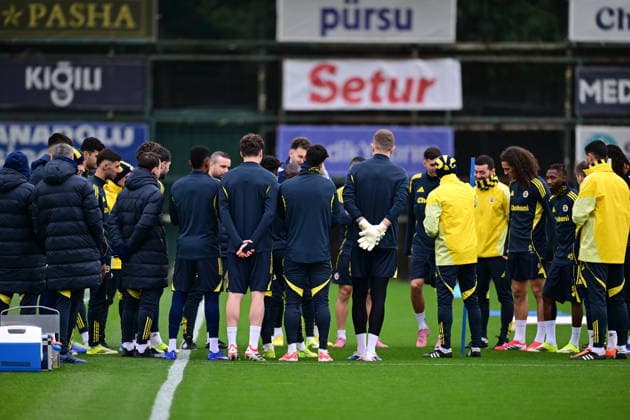 Ahead of the Nottingham Forest v Fenerbahce - UEFA Europa League ISTANBUL, TURKIYE - FEBRUARY 25: Fenerbahce players attend the training session ahead of the UEFA Europa League round of 16 play-off second leg match between Nottingham Forest and Fenerbahce at Can Bartu Facilities in Istanbul, Turkiye on February 25, 2026. Abdulhamid Hosbas Anadolu Istanbul Turkey. Editorial use only. Please get in touch for any other usage.  Copyright: x2026xAnadoluxAbdulhamidxHosbasx