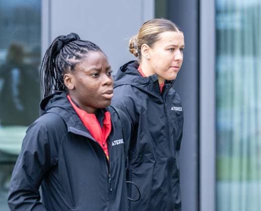 DFB Frauen Nationalmannschaft beim Training am DFB Campus in Frankfurt 25.02.26: Die DFB Frauen Nationalmannschaft trainiert auf dem DFB Campus in Frankfurt Frankfurt DFB Campus Hessen Deutschland