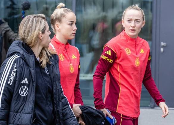 DFB Frauen Nationalmannschaft beim Training am DFB Campus in Frankfurt 25.02.26: Die DFB Frauen Nationalmannschaft trainiert auf dem DFB Campus in Frankfurt Frankfurt DFB Campus Hessen Deutschland