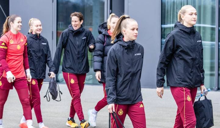 DFB Frauen Nationalmannschaft beim Training am DFB Campus in Frankfurt 25.02.26: Die DFB Frauen Nationalmannschaft trainiert auf dem DFB Campus in Frankfurt Frankfurt DFB Campus Hessen Deutschland