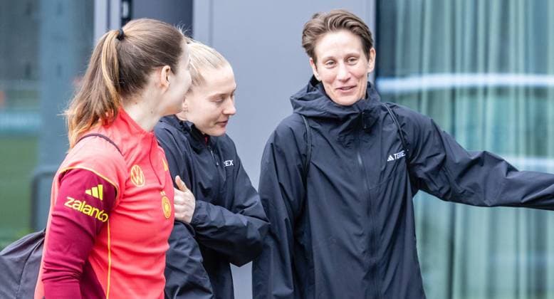 DFB Frauen Nationalmannschaft beim Training am DFB Campus in Frankfurt 25.02.26: Die DFB Frauen Nationalmannschaft trainiert auf dem DFB Campus in Frankfurt Frankfurt DFB Campus Hessen Deutschland