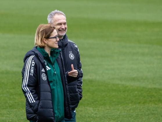 DFB Frauen Nationalmannschaft beim Training am DFB Campus in Frankfurt 25.02.26: Die DFB Frauen Nationalmannschaft trainiert auf dem DFB Campus in Frankfurt Frankfurt DFB Campus Hessen Deutschland