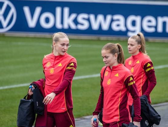 DFB Frauen Nationalmannschaft beim Training am DFB Campus in Frankfurt 25.02.26: Die DFB Frauen Nationalmannschaft trainiert auf dem DFB Campus in Frankfurt Frankfurt DFB Campus Hessen Deutschland