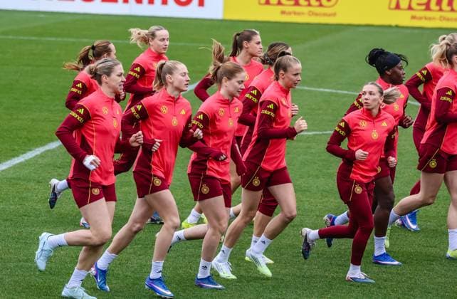 DFB Frauen Nationalmannschaft beim Training am DFB Campus in Frankfurt 25.02.26: Die DFB Frauen Nationalmannschaft trainiert auf dem DFB Campus in Frankfurt Frankfurt DFB Campus Hessen Deutschland