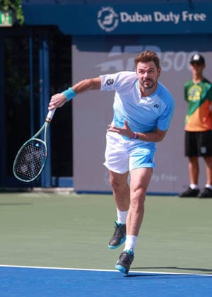 Stan Wawrinka (SUI), Dubai Duty Free Tennis Championships, Dubai, U.A.E. Tennis - Dubai Tennis Championships 2025 - ATP, Tennis Herren - Dubai Duty Free Tennis Stadium - Dubai - - United Arab Emirates - 25 February 2026. Copyright: xJuergenxHasenkopfx