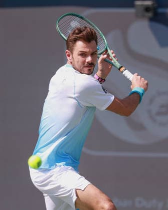 Stan Wawrinka (SUI), Dubai Duty Free Tennis Championships, Dubai, U.A.E. Tennis - Dubai Tennis Championships 2025 - ATP, Tennis Herren - Dubai Duty Free Tennis Stadium - Dubai - - United Arab Emirates - 25 February 2026. Copyright: xJuergenxHasenkopfx