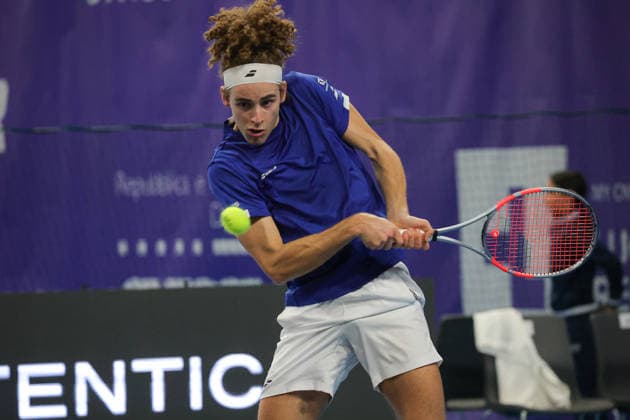 Mika BRUNOLD (SUI) during Challenger Citta di Lugano, International Tennis match in Lugano, Switzerland, February 25 2026  Copyright: xRobertaxCorradin IPAxSportx xipa-agency.netx xx IPA_72008716 IPA_Agency_IPA72008716