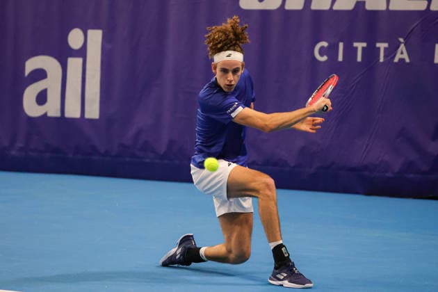Mika BRUNOLD (SUI) during Challenger Citta di Lugano, International Tennis match in Lugano, Switzerland, February 25 2026  Copyright: xRobertaxCorradin IPAxSportx xipa-agency.netx xx IPA_72008777 IPA_Agency_IPA72008777