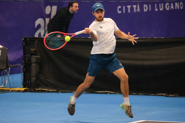 Johan NIKLES (SUI) amd Jeffrey VON DER SCHULENBURG (SUI) during Challenger Citta di Lugano, International Tennis match in Lugano, Switzerland, February 25 2026  Copyright: xRobertaxCorradin IPAxSportx xipa-agency.netx xx IPA_72008806 IPA_Agency_IPA72008806