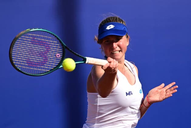 WTA, Tennis Damen 125 Tennis Tournament ANTALYA, TURKIYE - FEBRUARY 25: Adelina Lachinova of Latvia in action during the WTA 125 tournament series at Megasaray Tennis Academy in Antalya, Turkiye on February 25, 2026. Orhan Cicek Anadolu Antalya Turkey. Editorial use only. Please get in touch for any other usage.  Copyright: x2026xAnadoluxOrhanxCicekx