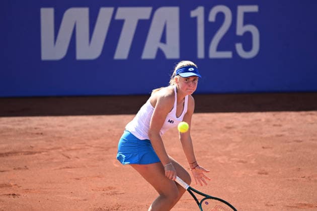 WTA, Tennis Damen 125 Tennis Tournament ANTALYA, TURKIYE - FEBRUARY 25: Adelina Lachinova of Latvia in action during the WTA 125 tournament series at Megasaray Tennis Academy in Antalya, Turkiye on February 25, 2026. Orhan Cicek Anadolu Antalya Turkey. Editorial use only. Please get in touch for any other usage.  Copyright: x2026xAnadoluxOrhanxCicekx