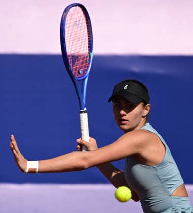 WTA, Tennis Damen 125 Tennis Tournament ANTALYA, TURKIYE - FEBRUARY 25: Anastasia Gasanova in action during the WTA 125 tournament series at Megasaray Tennis Academy in Antalya, Turkiye on February 25, 2026. Orhan Cicek Anadolu Antalya Turkey. Editorial use only. Please get in touch for any other usage.  Copyright: x2026xAnadoluxOrhanxCicekx