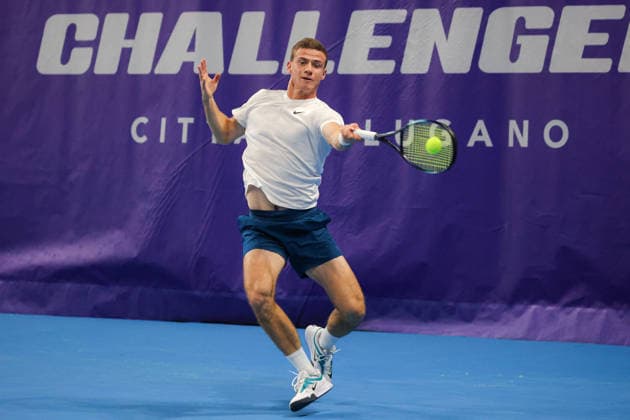 Daniil GLINKA (EST) during Challenger Citta di Lugano, International Tennis match in Lugano, Switzerland, February 25 2026  Copyright: xRobertaxCorradin IPAxSportx xipa-agency.netx xx IPA_72015567 IPA_Agency_IPA72015567
