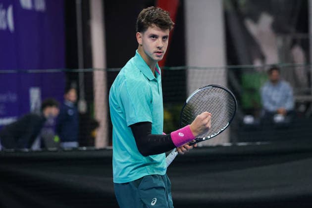 Matej DODIG (CRO) during Challenger Citta di Lugano, International Tennis match in Lugano, Switzerland, February 25 2026  Copyright: xRobertaxCorradin IPAxSportx xipa-agency.netx xx IPA_72015584 IPA_Agency_IPA72015584