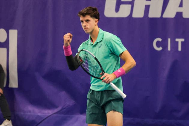 Matej DODIG (CRO) during Challenger Citta di Lugano, International Tennis match in Lugano, Switzerland, February 25 2026  Copyright: xRobertaxCorradin IPAxSportx xipa-agency.netx xx IPA_72015583 IPA_Agency_IPA72015583