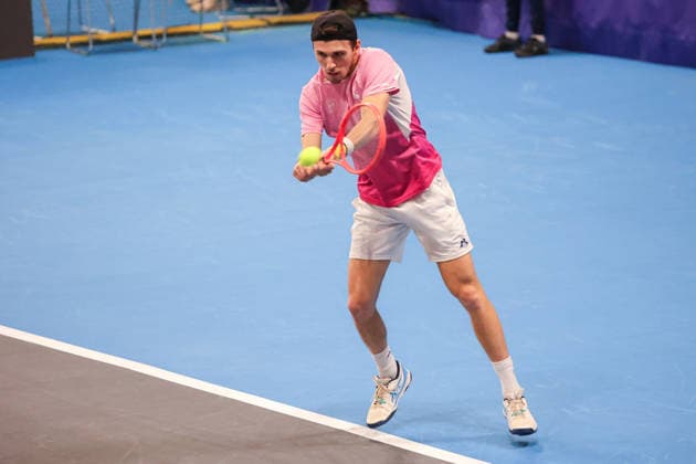 Zsombor PIROS (HUN) during Challenger Citta di Lugano, International Tennis match in Lugano, Switzerland, February 25 2026  Copyright: xRobertaxCorradin IPAxSportx xipa-agency.netx xx IPA_72017401 IPA_Agency_IPA72017401