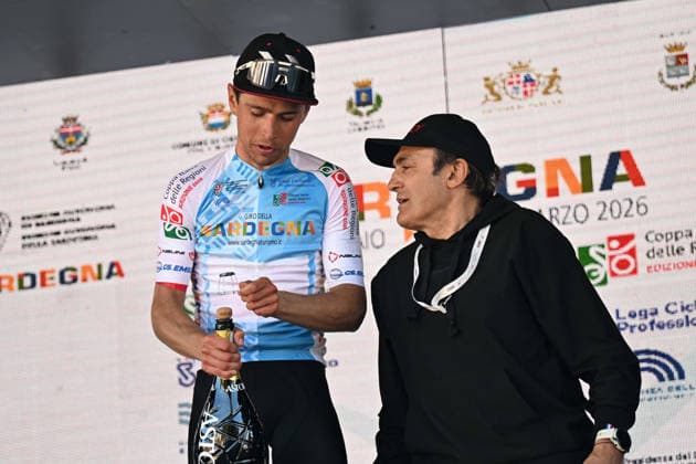 25-02-2026 Giro Di Sardegna; Tappa 01 Castelsardo - Bosa; 2026, Ukyo; Garibbo, Nicolo; Chiappucci, Claudio; Bosa; 
