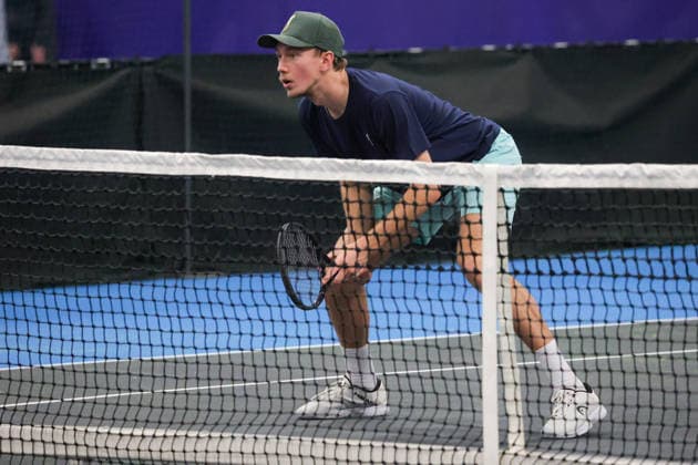 Erik GREVELIUS (SWE) and Adam HEINONEN (SWE) during Challenger Citta di Lugano, International Tennis match in Lugano, Switzerland, February 25 2026  Copyright: xRobertaxCorradin IPAxSportx xipa-agency.netx xx IPA_72017471 IPA_Agency_IPA72017471
