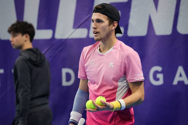 Zsombor PIROS (HUN) during Challenger Citta di Lugano, International Tennis match in Lugano, Switzerland, February 25 2026  Copyright: xRobertaxCorradin IPAxSportx xipa-agency.netx xx IPA_72017397 IPA_Agency_IPA72017397