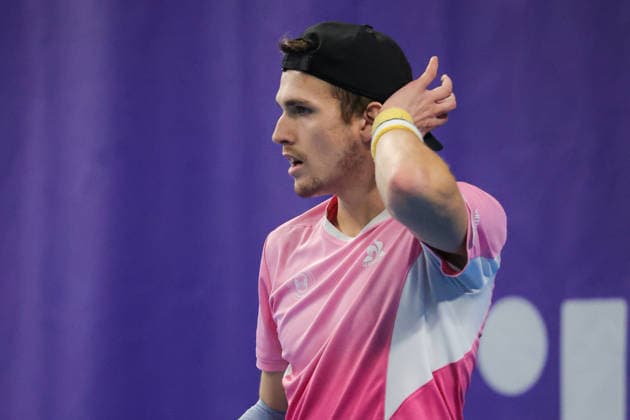 Zsombor PIROS (HUN) during Challenger Citta di Lugano, International Tennis match in Lugano, Switzerland, February 25 2026  Copyright: xRobertaxCorradin IPAxSportx xipa-agency.netx xx IPA_72017398 IPA_Agency_IPA72017398