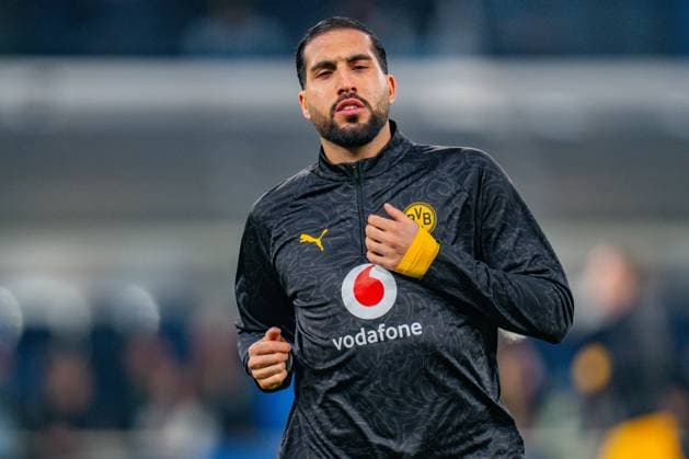 25.02.2026, Atalanta Bergamo vs. Borussia Dortmund, UEFA Champions League, Playoffs-Rückspiel Emre Can (Borussia Dortmund, 23) Regulations prohibit any use of photographs as image sequences and or quasi video Copyright: xBahhoxKarax
