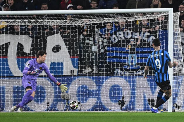 Mg Bergamo 25 02 2026 - Champions League Atalanta-Borussia Dortmund foto Matteo Gribaudi Image nella foto: gol Gianluca Scamacca 