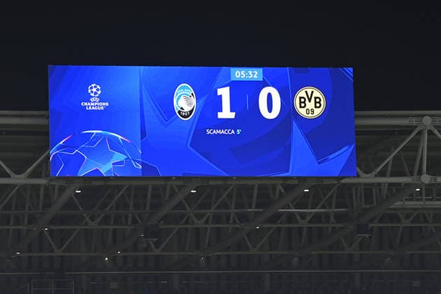 Gianluca Scamacca (Atalanta BC goal during Atalanta BC vs Borussia Dortmund, UEFA Champions League football match in Bergamo, Italy, February 25 2026  Copyright: xGianlucaxRicci IPAxSportx xipa-agency.netx xx IPA_72019300 IPA_Agency_IPA72019300