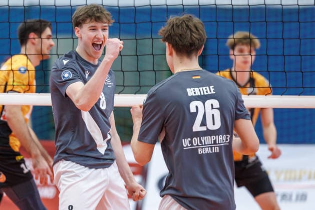 Volleyball, Männer: BR Volleys - VC Olympia Berlin, Bundesliga, 23. Spieltag im Sportforum Berlin. BR Volleys - VC Olympia Berlin,