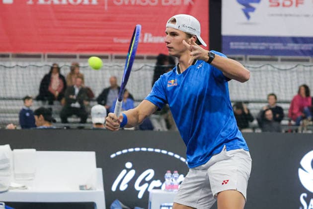 Nicolai BUDKOV KJAER (NOR) during Challenger Citta di Lugano, International Tennis match in Lugano, Switzerland, February 25 2026  Copyright: xRobertaxCorradin IPAxSportx xipa-agency.netx xx IPA_72020829 IPA_Agency_IPA72020829