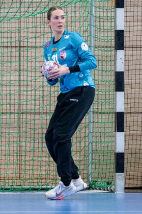 Handball Bundesliga Frauen,HBF, Saison 2025 2026 SV Union Halle-Neustadt vs.BSV Sachsen Zwickau Halle, Deutschland 25.Februar 2026: Im Bild:Torhueterin Sofie Kruggel (Halle) Halle Saale SWH Arena Sachsen-Anhalt Deutschland
