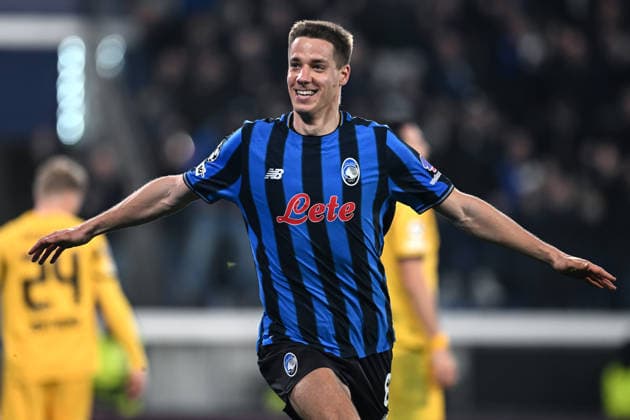 Mg Bergamo 25 02 2026 - Champions League Atalanta-Borussia Dortmund foto Matteo Gribaudi Image nella foto: esultanza gol Mario Pasalic 