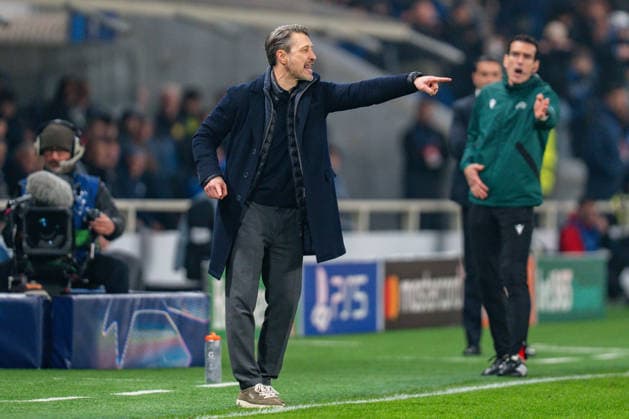 25.02.2026, Atalanta Bergamo vs. Borussia Dortmund, UEFA Champions League, Playoffs-Rückspiel Niko Kovac (Borussia Dortmund, Trainer) Regulations prohibit any use of photographs as image sequences and or quasi video Copyright: xBahhoxKarax
