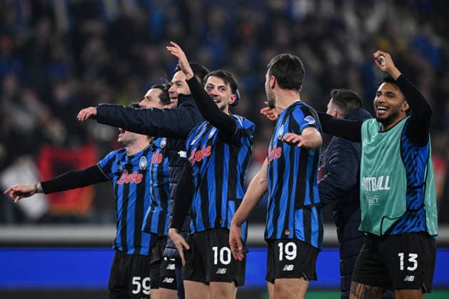 Mg Bergamo 25 02 2026 - Champions League Atalanta-Borussia Dortmund foto Matteo Gribaudi Image nella foto: esultanza a fine gara Atalanta 