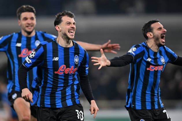 Fp Bergamo 25 02 2026 - Champions League Atalanta-Borussia Dortmund foto Fabrizio Patrucco Image nella foto: esultanza gol Lazar Samardzic 