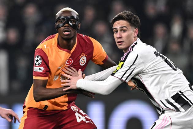 Db Torino 25 02 2026 - Champions League Juventus-Galatasaray foto Daniele Buffa Image nella foto: Victor Osimhen-Kenan Yildiz 