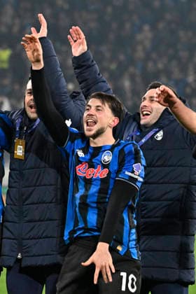 LAZAR SAMARDZIC, Atalanta, Champions League 2025-26, Atalanta-Borussia Dortmund 4-1, esultanza, jubel, joy, celebration, single shot CHAMPIONS LEAGUE 2025-26 ATALANTA-BORUSSIA DORTMUND 4-1