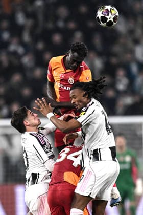 Db Torino 25 02 2026 - Champions League Juventus-Galatasaray foto Daniele Buffa Image nella foto: Ismail Jakobs-Khephrem Thuram-Kenan Yildiz-Lucas Torreira 