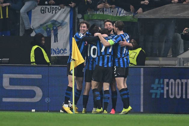 Atalanta BC v Borussia Dortmund - UEFA Champions League 2025 26 League Knockout Play-off Second Leg Lazar Samardzic of Atalanta B.C. celebrates after scoring the fourth goal during the UEFA Champions League 2025 26 League Knockout Play-off Second Leg match between Atalanta B.C. and Borussia Dortmund at the Bergamo Stadium in Bergamo, Italy, on February 25, 2026. Bergamo Italy Italy  Copyright: xDomenicoxCippitellix originalFilename:cippitelli-atalanta260225_npn7U.jpg