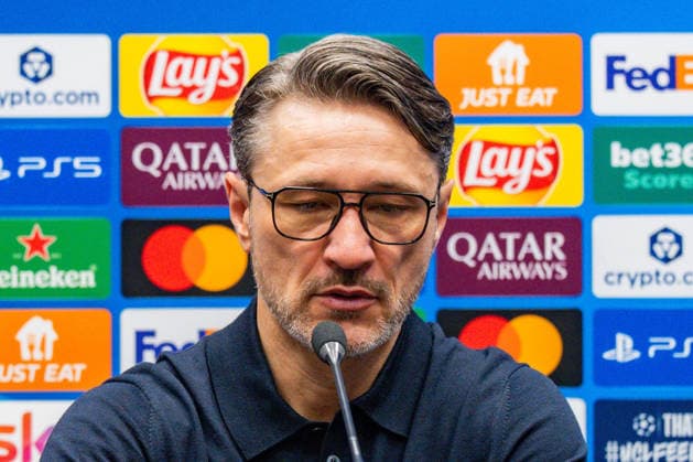 25.02.2026, Atalanta Bergamo vs. Borussia Dortmund, UEFA Champions League, Playoffs-Rückspiel Pressekonferenz nach dem Spiel mit Niko Kovac (Borussia Dortmund, Trainer) Regulations prohibit any use of photographs as image sequences and or quasi video *** 25 02 2026, Atalanta Bergamo vs Borussia Dortmund, UEFA Champions League, Playoffs second leg post-match press conference with Niko Kovac Borussia Dortmund, Trainer Regulations prohibit any use of photographs as image sequences and or quasi video Copyright: xBahhoxKarax