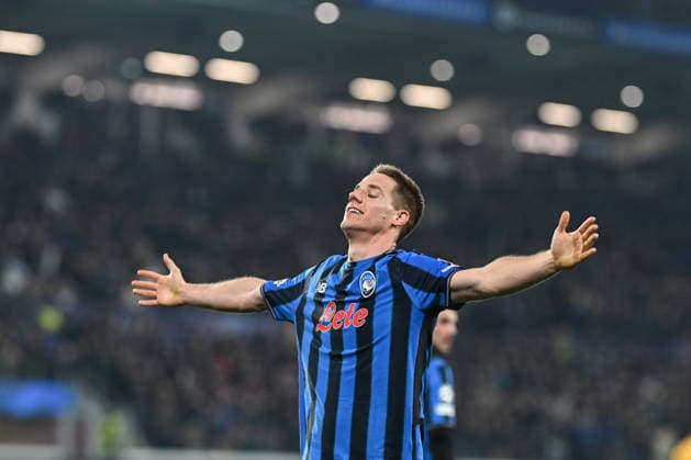 Atalanta BC v Borussia Dortmund - UEFA Champions League 2025 26 League Knockout Play-off Second Leg Mario Pasalic of Atalanta BC celebrates after a goal during the UEFA Champions League 2025 2026 Knockout Play-off Second Leg between Atalanta BC and Borussia Dortmund in Bergamo, Italy, on February 25, 2026, at Gewiss Stadium Bergamo Italy  Copyright: xTizianoxBallabiox originalFilename:ballabio-atalanta260225_npZxB.jpg
