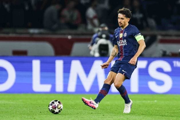 Paris Saint-Germain (PSG) v AS Monaco - UCL PARIS, FRANCE - FEBRUARY 25: Marquinhos of Paris Saint-Germain during the UEFA Champions League play-off second leg football match between Paris Saint-Germain (PSG) and AS Monaco at the Parc des Princes stadium in Paris. Ibrahim Ezzat Anadolu Paris France. Editorial use only. Please get in touch for any other usage.  Copyright: x2026xAnadoluxÄ°brahimxEzzatx