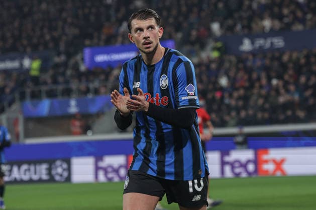 Atalanta v Borussia Dortmund, UEFA Champions League, Bergamo, Italy Bergamo, Italy. 25th, February 2026. Lazar Samardzic (10) of Atalanta seen during the UEFA Champions League match between Atalanta B.C. and Borussia Dortmund at New Balance Arena in Bergamo. Italy, Bergamo  Copyright: xGonzalesxPhoto StefanoxNicolix