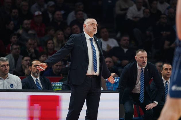 February 25, 2026, Belgrade, Vojvodina province, Serbia: 2026225, Belgrade, Serbia - LASO PABLO in action during the Turkish Airlines EuroLeague Regular Season basketball match between Crvena Zvezda Meridianbet and Anadolu Efes Istanbul at the Belgrade arena. Basketball 2026: EuroLeague: Crvena Zvezda Meridianbet 91:81 Anadolu Efes Istanbul  - ZUMAd223 20260225_zip_d223_003 Copyright: xMarkoxDimicx