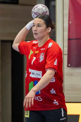 Handball Bundesliga Frauen,HBF, Saison 2025 2026 SV Union Halle-Neustadt vs.BSV Sachsen Zwickau Halle, Deutschland 25.Februar 2026: Im Bild:Lynn Molenaar (Halle) Halle Saale SWH Arena Sachsen-Anhalt Deutschland