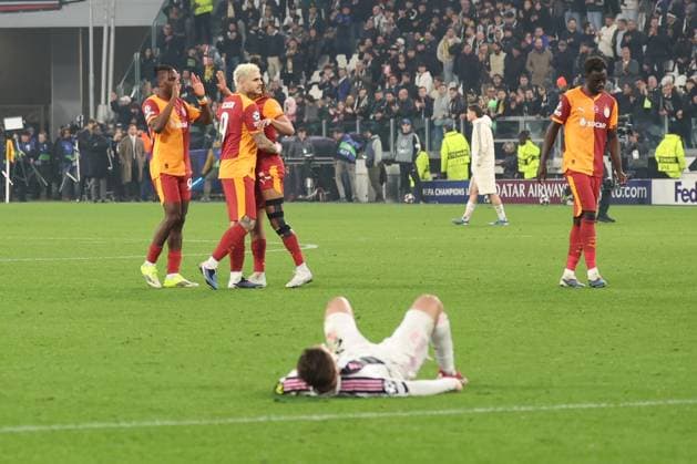 TURIN, ITALY, FEB. 25, 2026 SOCCER UEFA CHAMPIONS LEAGUE, JUVENTUS TURIN vs GALATASARAY end of the match TURIN TURIN, ITALY Allianz Stadion Juventus Turin Allianz Stadion ITALY
