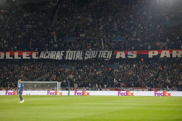 February 25, 2026, Paris, Paris, France: Supporters of Paris Saint germain during the match of UEFA Champions League between Paris Saint Germain and As Monaco at Parc des Princes Stadium - on February 25 2026 Paris - France Paris France - ZUMAb253 20260225_zsp_b253_017 Copyright: xLoicxBaratouxx