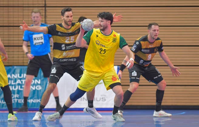 25.02.2026, Hagens Philip Jungemann, Handball, 2. Bundesliga, HC Elbflorenz Dresden - VfL Eintracht Hagen, (c) Dresden