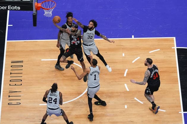 San Antonio Spurs vs Toronto Raptors TORONTO, CANADA - FEBRUARY 25 : Brandon Ingram (3) of Toronto Raptors in action during the NBA, Basketball Herren, USA basketball game between San Antonio Spurs and Toronto Raptors at the Scotiabank Arena on February 25, 2026 in Toronto, Ontario, Canada. Mert Alper Dervis Anadolu Toronto Canada. Editorial use only. Please get in touch for any other usage.  Copyright: x2026xAnadoluxMertxAlperxDervisx